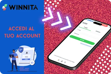 Accesso dopo la registrazione Winnita