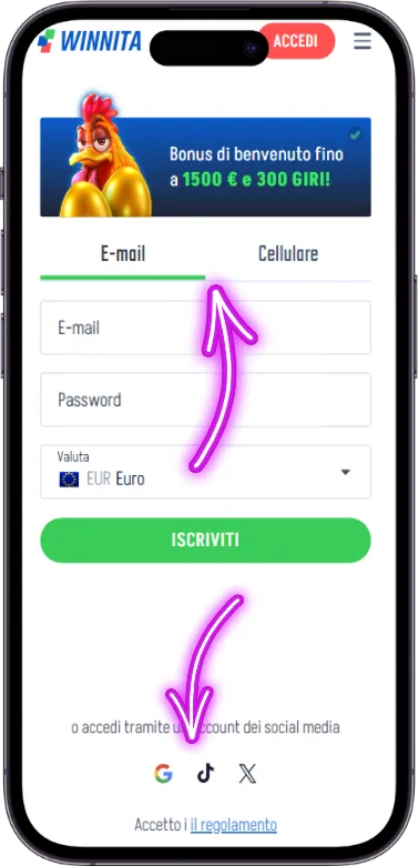 Scegli il metodo
