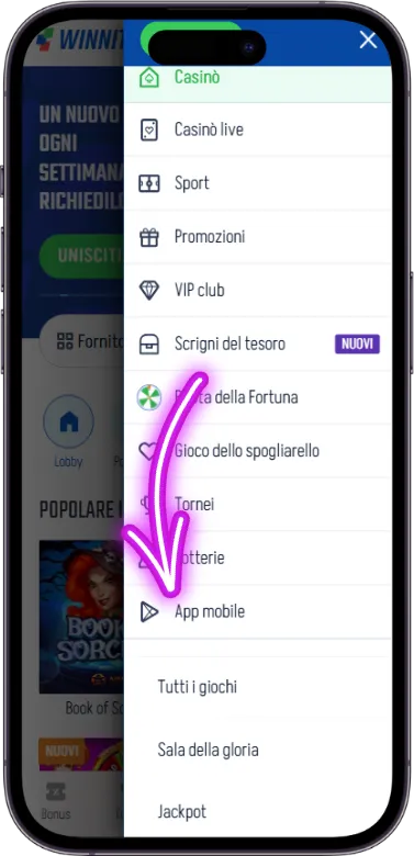 Sezione download Winnita