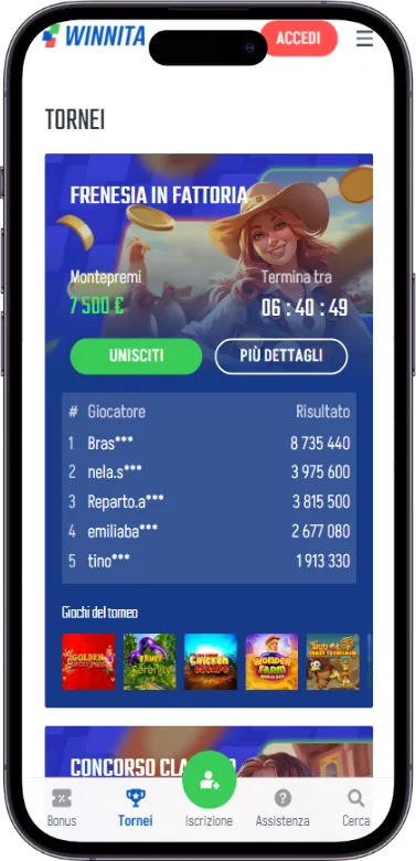 tornei winnita